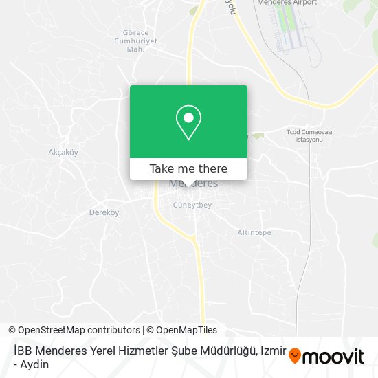 İBB Menderes Yerel Hizmetler Şube Müdürlüğü map