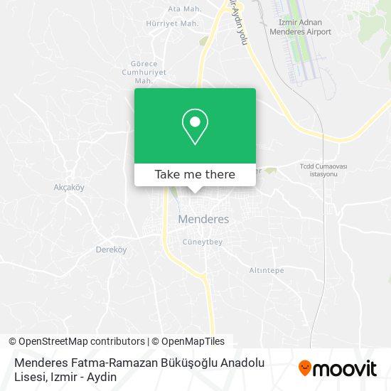 Menderes Fatma-Ramazan Büküşoğlu Anadolu Lisesi map