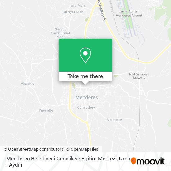 Menderes Belediyesi Gençlik ve Eğitim Merkezi map