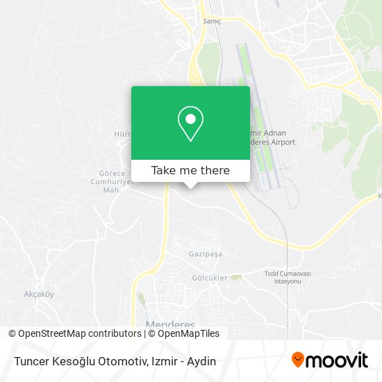 Tuncer Kesoğlu Otomotiv map