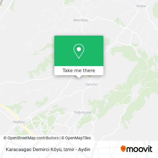 Karacaagac Demirci Köyü map