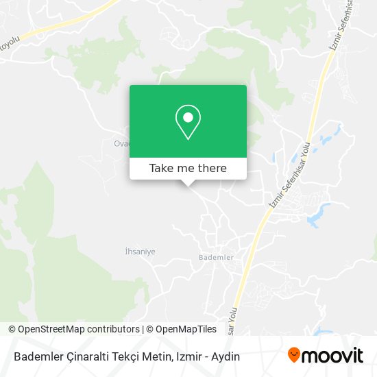 Bademler Çinaralti Tekçi Metin map