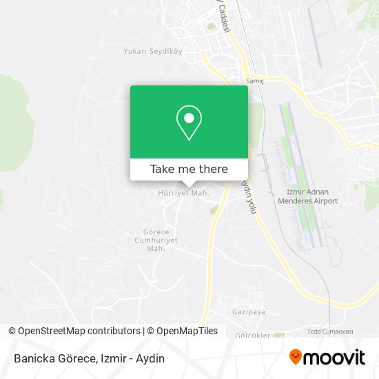 Banicka Görece map