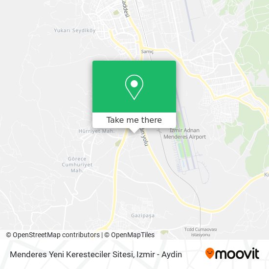 Menderes Yeni Keresteciler Sitesi map