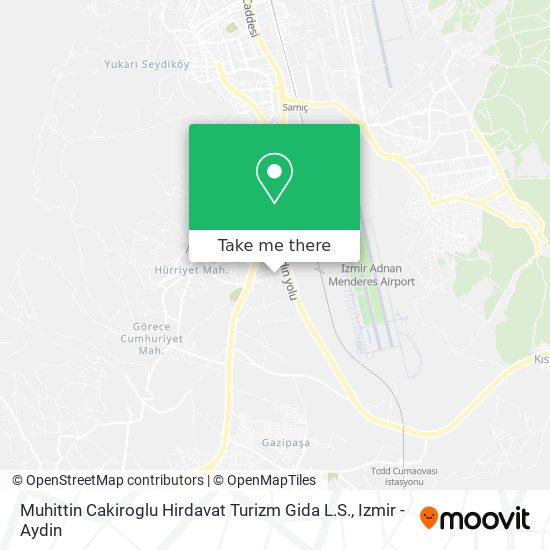 Muhittin Cakiroglu Hirdavat Turizm Gida L.S. map