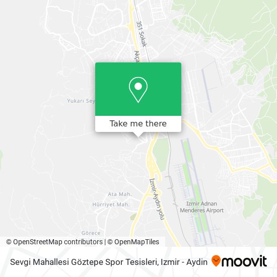 Sevgi Mahallesi Göztepe Spor Tesisleri map
