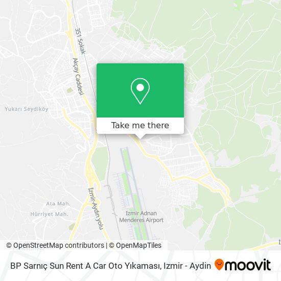 BP Sarnıç Sun Rent A Car Oto Yıkaması map