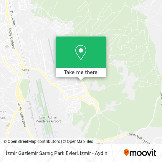 İzmir Gaziemir Sarnıç Park Evleri map