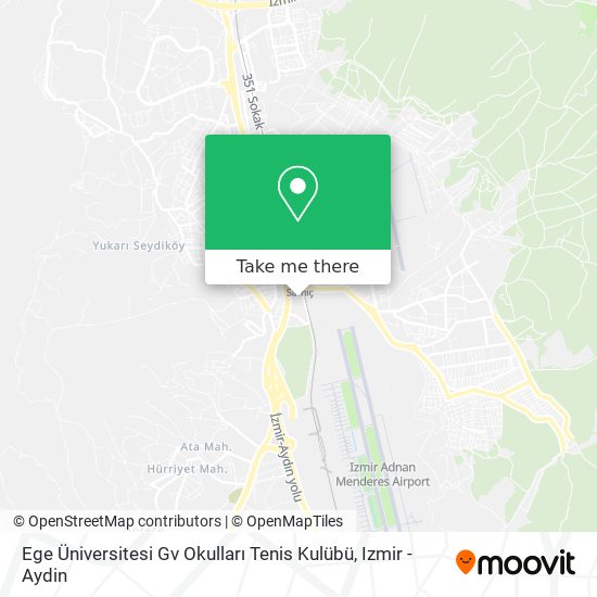 Ege Üniversitesi Gv Okulları Tenis Kulübü map