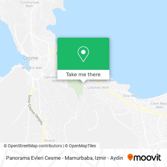 Panorama Evleri Cesme - Mamurbaba map