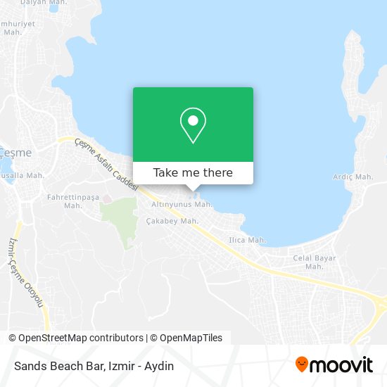 Sands Beach Bar map