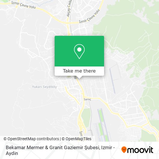 Bekamar Mermer & Granit Gaziemir Şubesi map