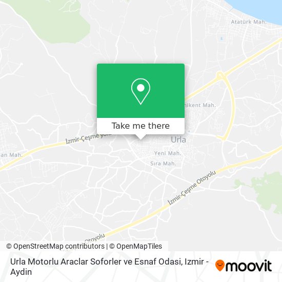 Urla Motorlu Araclar Soforler ve Esnaf Odasi map