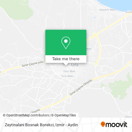 Zeytinalani Bosnak Borekci map