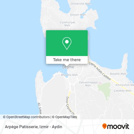 Arpège Patisserie map