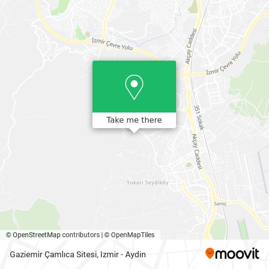 Gaziemir Çamlıca Sitesi map