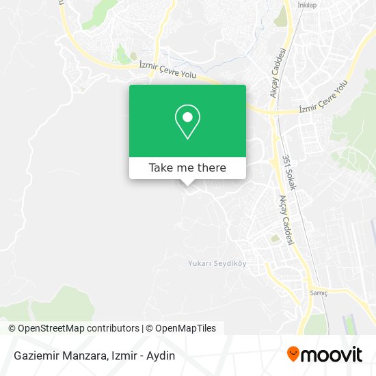 Gaziemir Manzara map