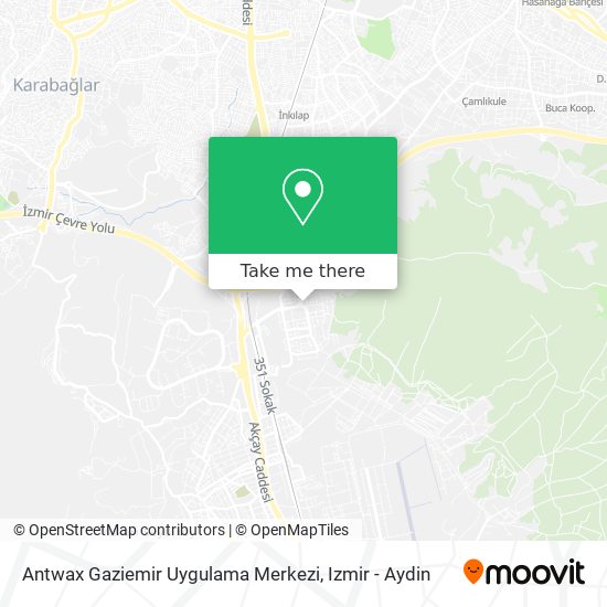 Antwax Gaziemir Uygulama Merkezi map