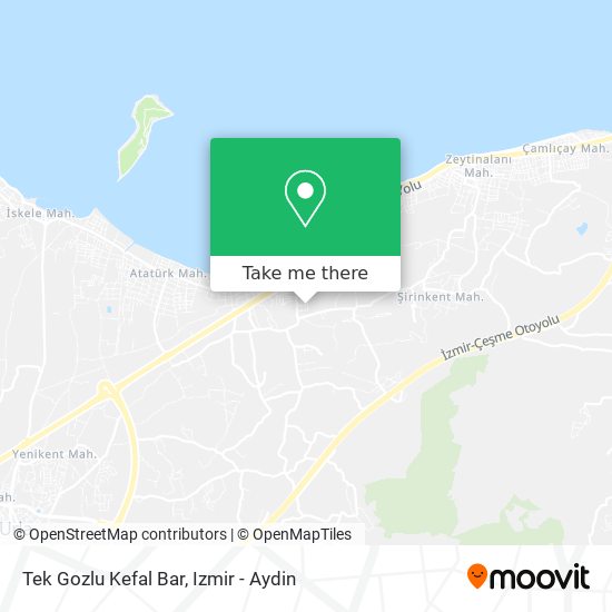 Tek Gozlu Kefal Bar map