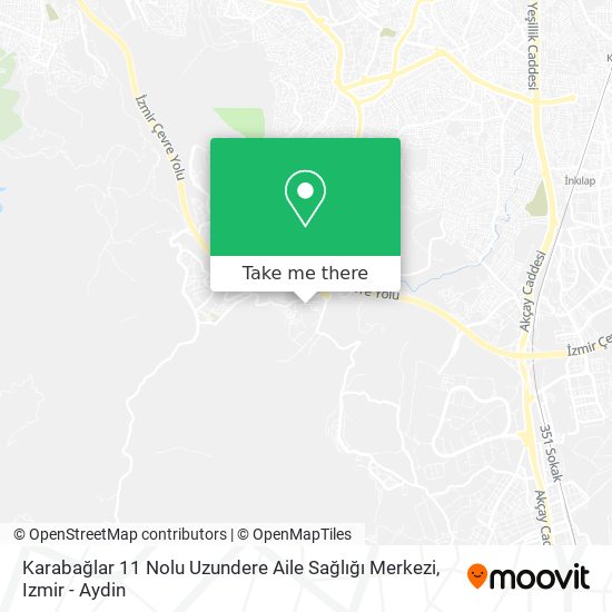 Karabağlar 11 Nolu Uzundere Aile Sağlığı Merkezi map