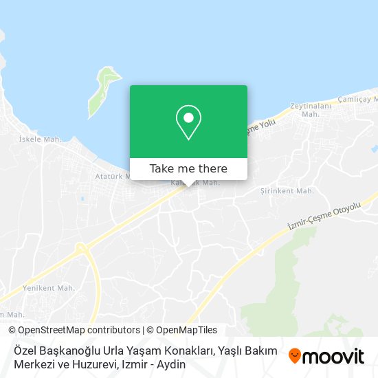 Özel Başkanoğlu Urla Yaşam Konakları, Yaşlı Bakım Merkezi ve Huzurevi map