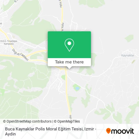 Buca Kaynaklar Polis Moral Eğitim Tesisi map