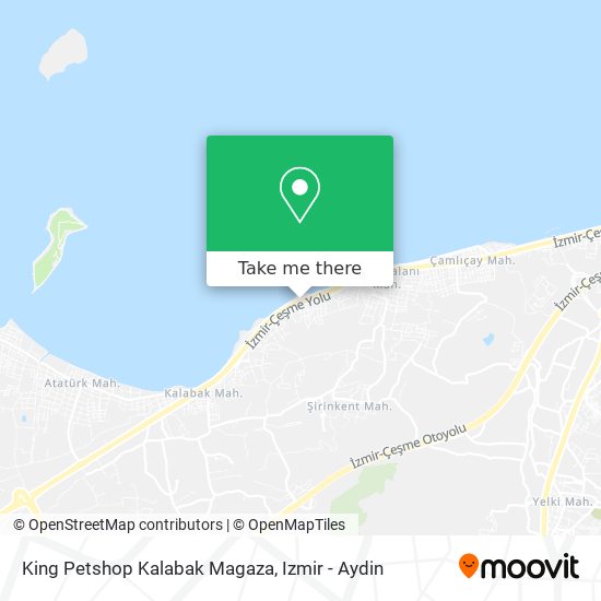 King Petshop Kalabak Magaza map