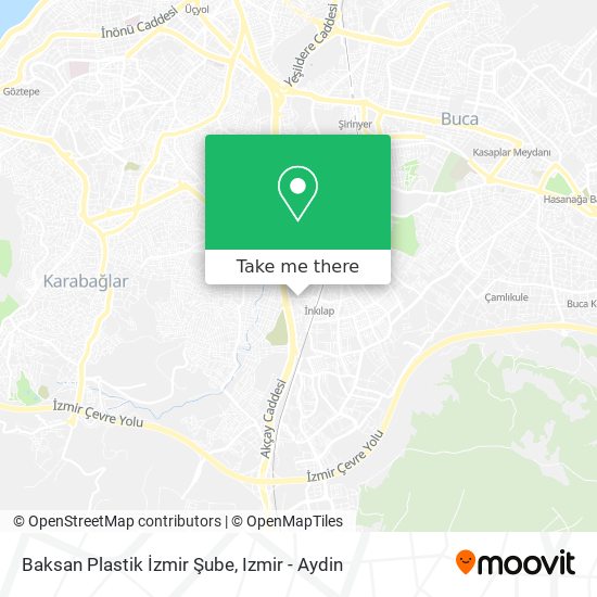 Baksan Plastik İzmir Şube map
