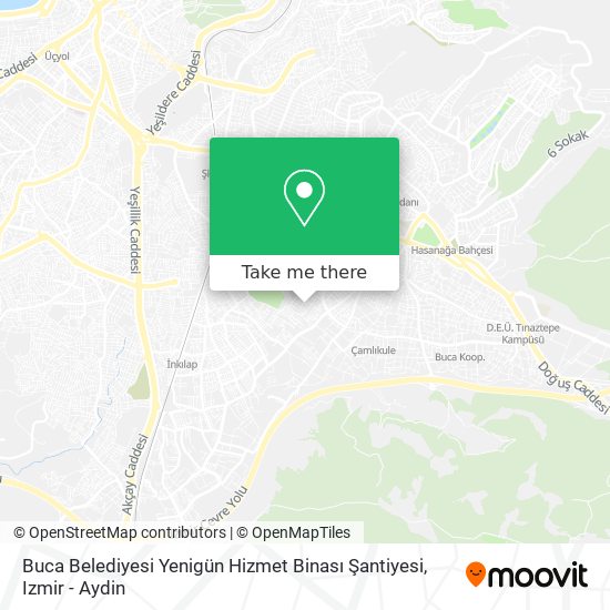 Buca Belediyesi Yenigün Hizmet Binası Şantiyesi map
