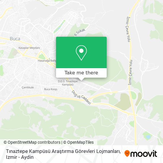 Tınaztepe Kampüsü Araştırma Görevleri Lojmanları map