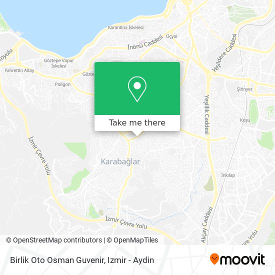 Birlik Oto Osman Guvenir map