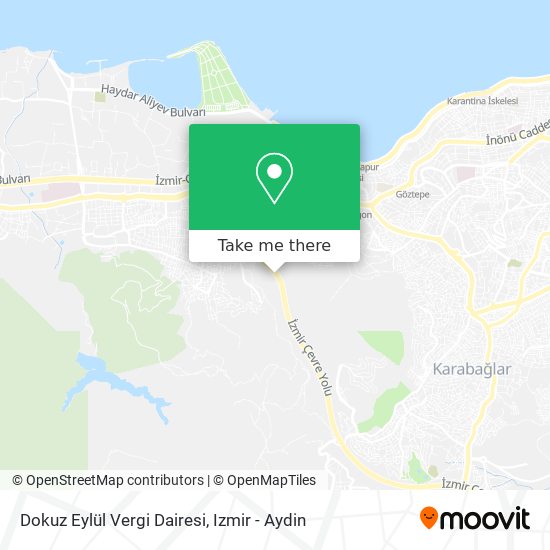 Dokuz Eylül Vergi Dairesi map