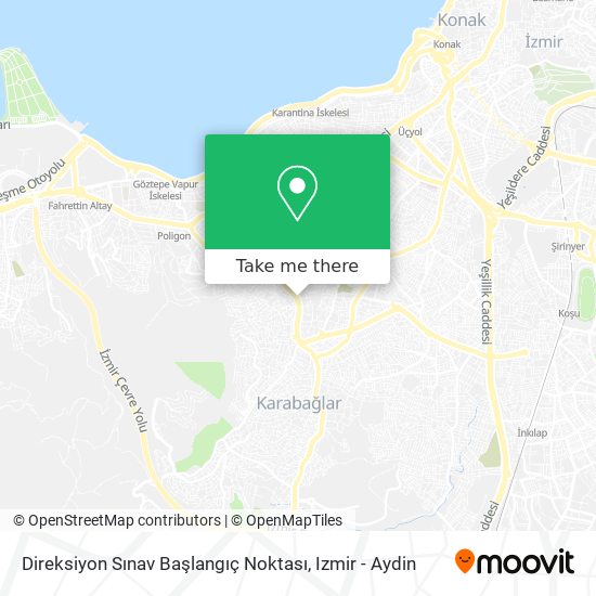 Direksiyon Sınav Başlangıç Noktası map