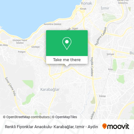 Renkli Fiyonklar Anaokulu- Karabağlar map