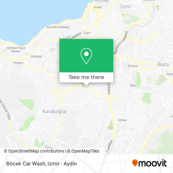 Böcek Car Wash map
