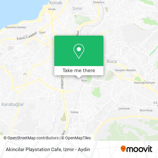 Akincilar Playstation Cafe map