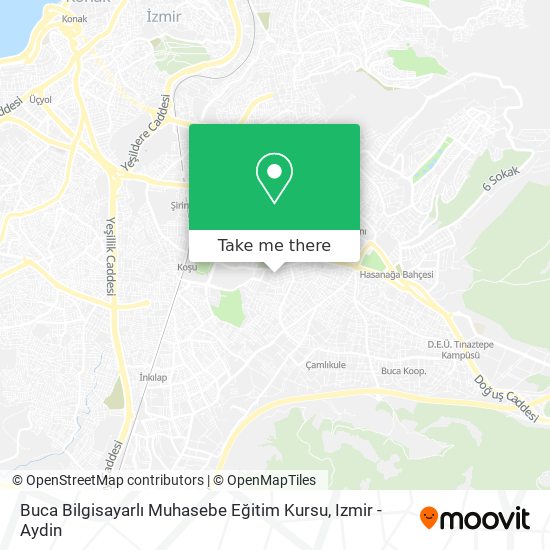 Buca Bilgisayarlı Muhasebe Eğitim Kursu map