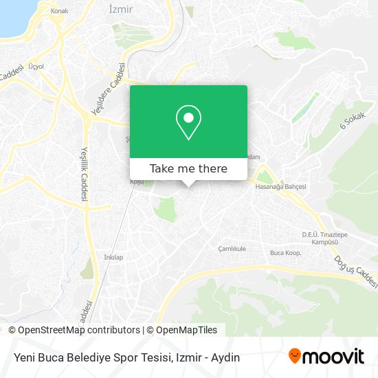 Yeni Buca Belediye Spor Tesisi map