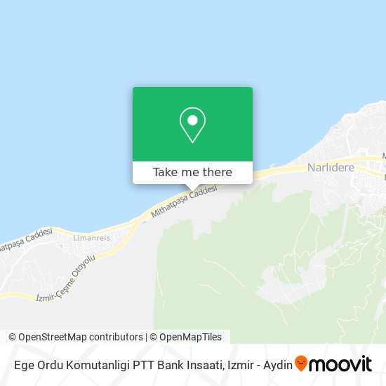 Ege Ordu Komutanligi PTT Bank Insaati map