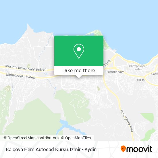 Balçova Hem Autocad Kursu map