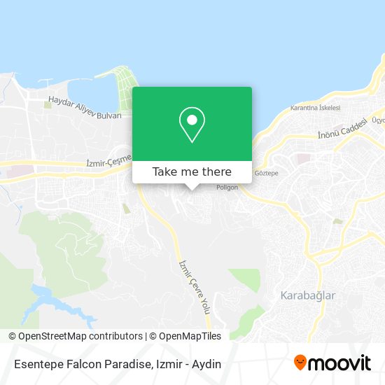Esentepe Falcon Paradise map