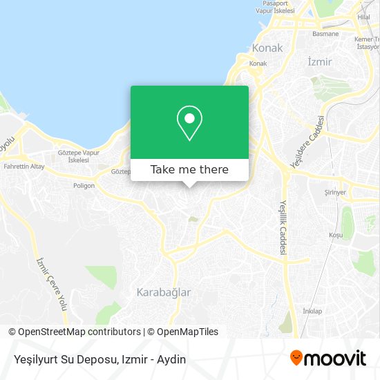Yeşilyurt Su Deposu map