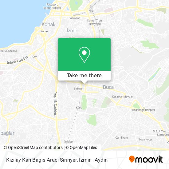 Kızılay Kan Bagıs Aracı Sirinyer map