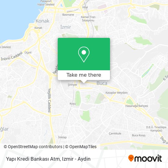 Yapı Kredi Bankası Atm map