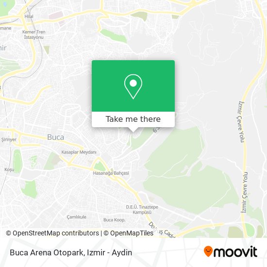 Buca Arena Otopark map