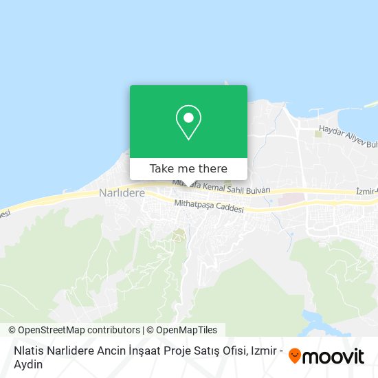 Nlatis Narlidere Ancin İnşaat Proje Satış Ofisi map