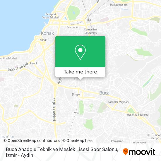 Buca Anadolu Teknik ve Meslek Lisesi Spor Salonu map