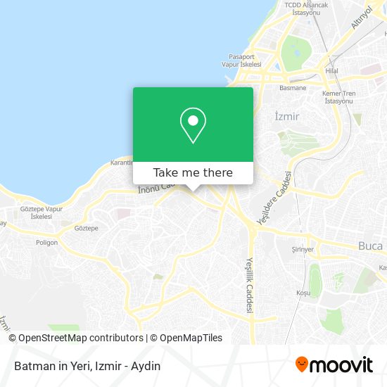 Batman in Yeri map