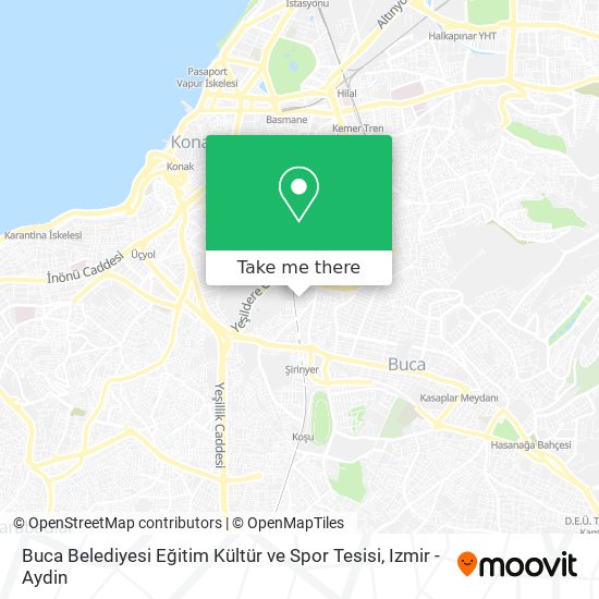 Buca Belediyesi Eğitim Kültür ve Spor Tesisi map