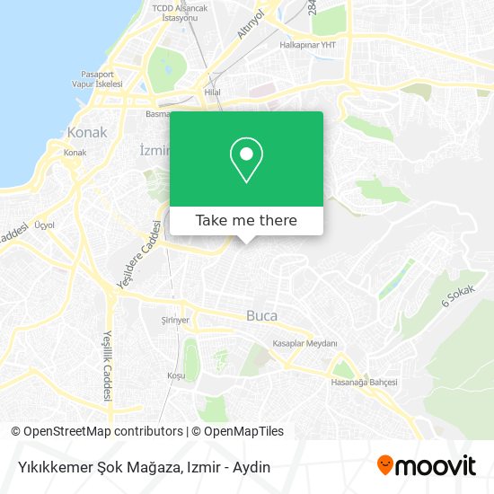 Yıkıkkemer Şok Mağaza map